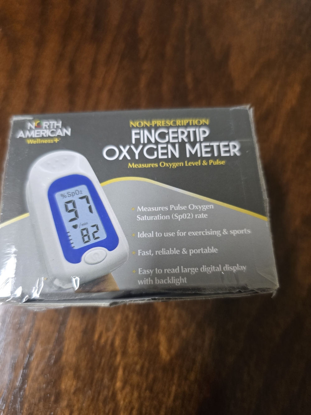 North American Wellness White Fingertip Oxygen Meter - Pulse Oximeter